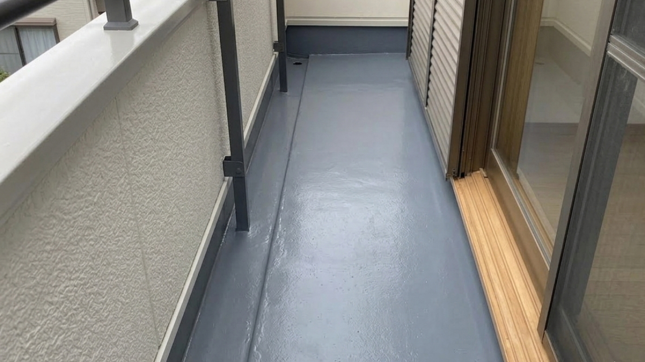 ベランダの雨漏り修理アフター